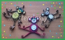 Новогодняя обезьянка из бумаги. Мастер-класс подробно