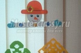 Поделки из бумаги на Новый год. Подвеска