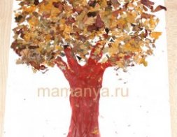 поделки из сухих листьев