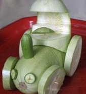 Трактор из кабачков